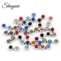 20Pcs Mix Color Round Birthday Bead Floating Charms for  Living Memory Locket Pendant Necklaces Jewelry Making