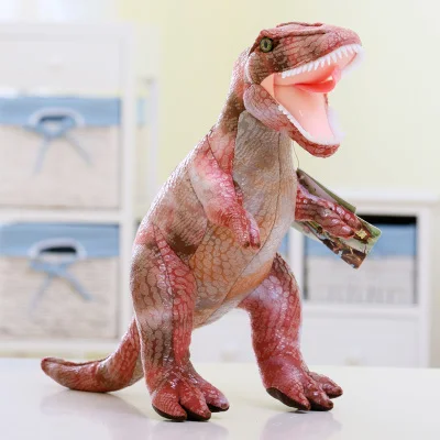 

about 30cm cartoon Jurassic Dinosaur pink Tyrannosaurus rex plush toy soft doll kid's toy Christmas gift s2541