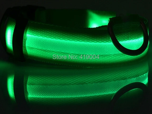 Fedex dhl Free shipping LED Pet Cat Dog Collar Night Safety Flashing LED Glow in the Dark ,500pcs/lot