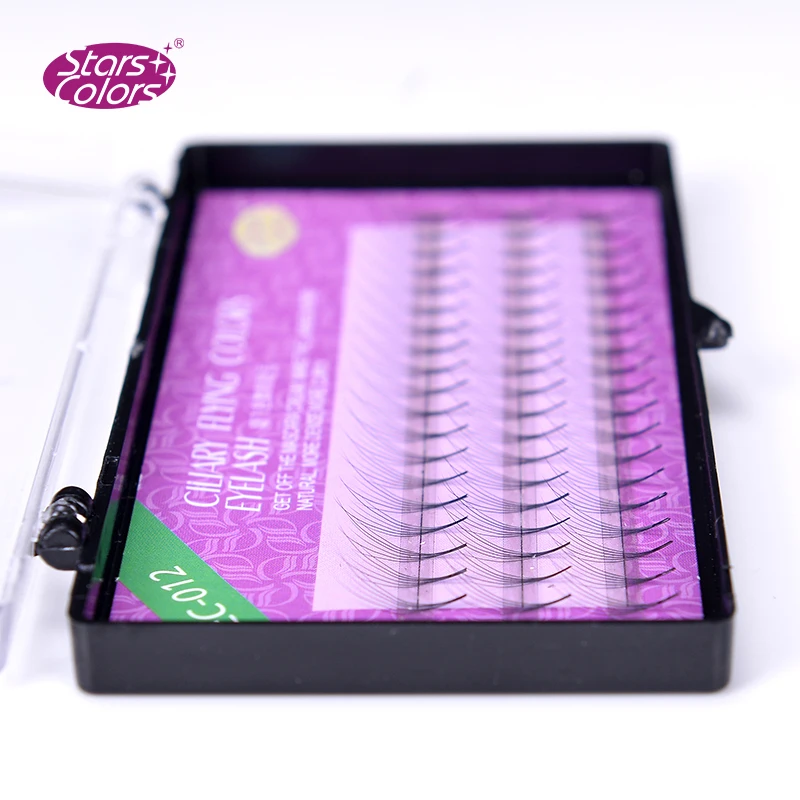 10 Pcs Natrual 0.07mm Super Thickness Silk Lashes 6D Fake False handmade Eyelashes Makeup Eyelash Extension