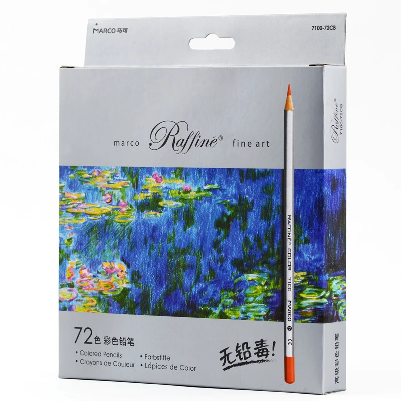 Marco 7100 Raffine Fine Art Colored Pencils 24/36/48/72 Colors Drawing Sketches Colour Pencil For School Office Art Supplies