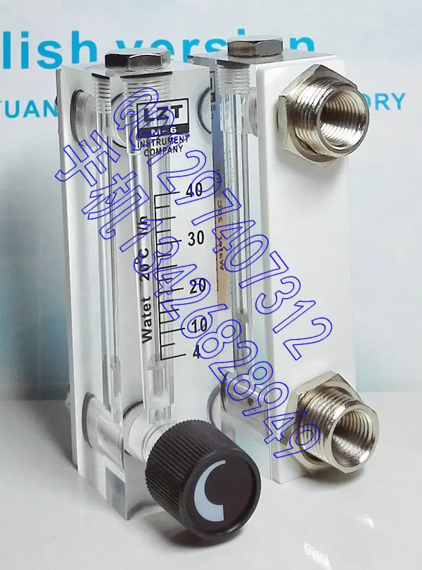 

LZT-6T adjustable panel flow meter flow meter 4-40L/h