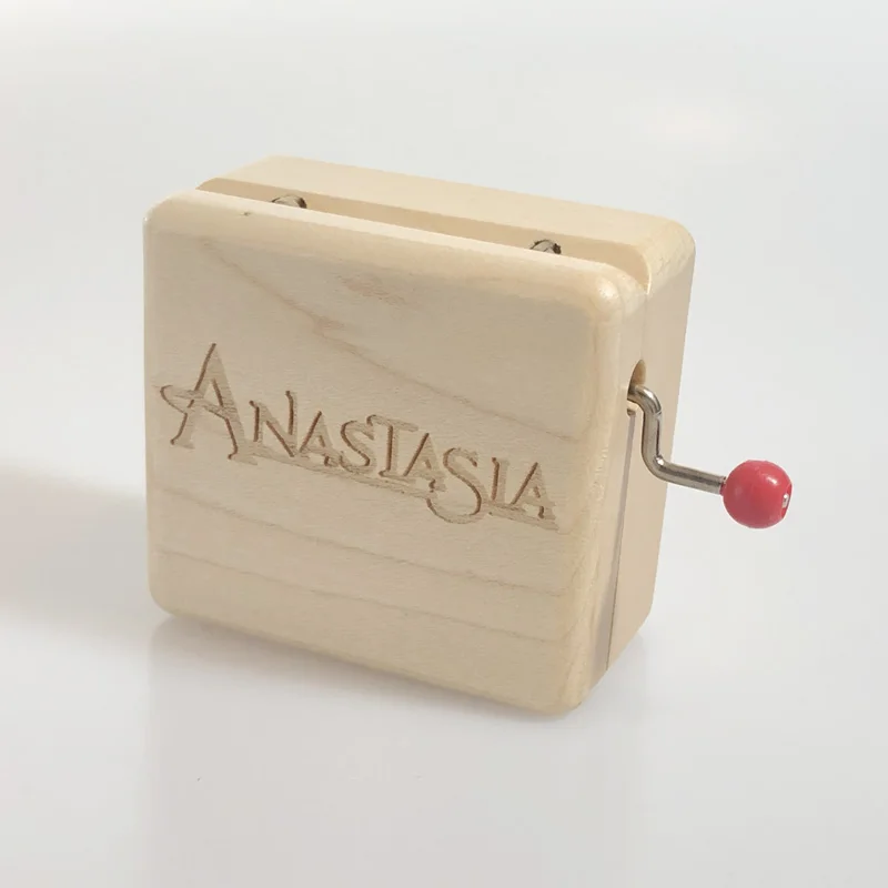 Handmade Wooden Anastasia Music Box, Once upon a December Special Gifts, Free Shipping