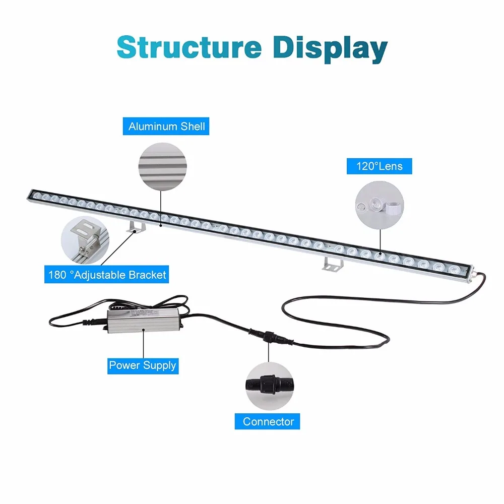 Imagem -04 - Populargrow-aquário Led Light Strip Fish Tank Lamp Bela Iluminação Seu Coral Reef Alta Potência 54w 81w 108w