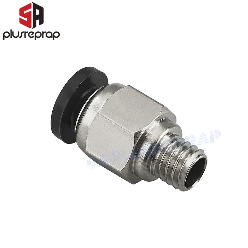 

5pcs/lot Black Straight Connector Tube OD 4mm M6 Push In To Connect Fitting for 3D Printer 1.75mm Filament