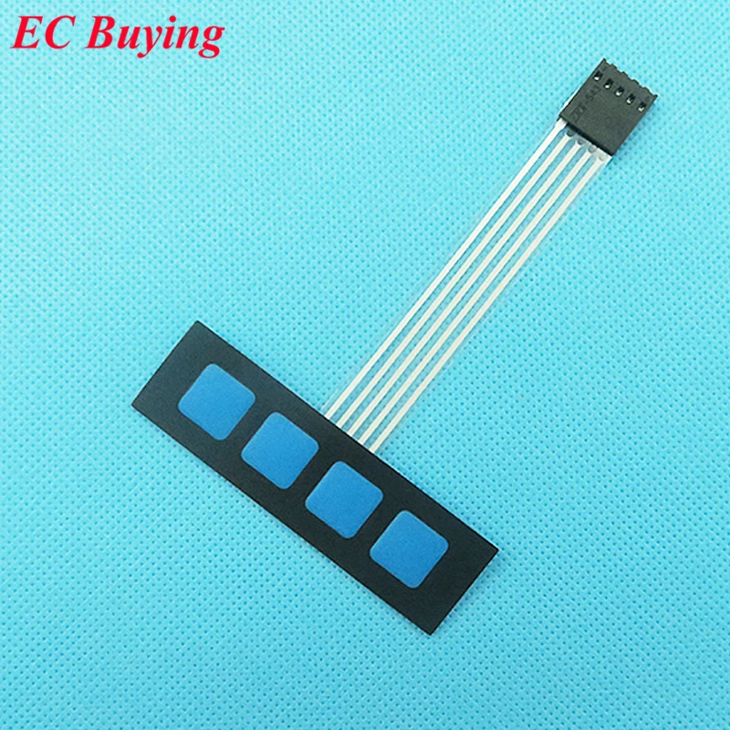 10 pcs 1*4 4 Key Matrix Membrane Switch Keypad Keyboard Control Panel SCM Extended Keyboard Super Slim for Arduino No Words DIY