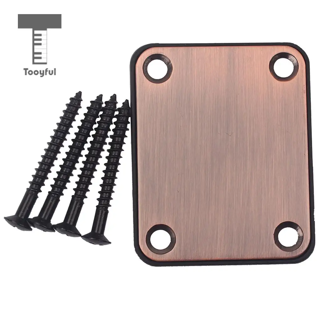 Tooyful Neck &4 Screws For / Style Electric Guitar/Bass Purple Bronze