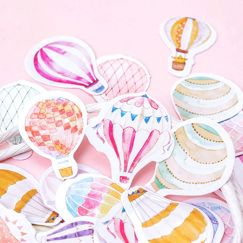 46 Pcs Confession Balloon Stickers Set Decorative Stationery Stickers Scrapbooking DIY Diary Album Stick Lable