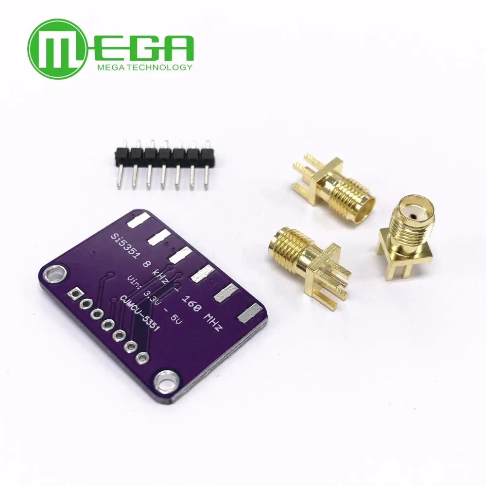 CJMCU 5351 Si5351A Si5351 Clock Signal Generator Breakout Board For Arduino IDE I2C Controller SMA Connector 3.3V LDO Regulator