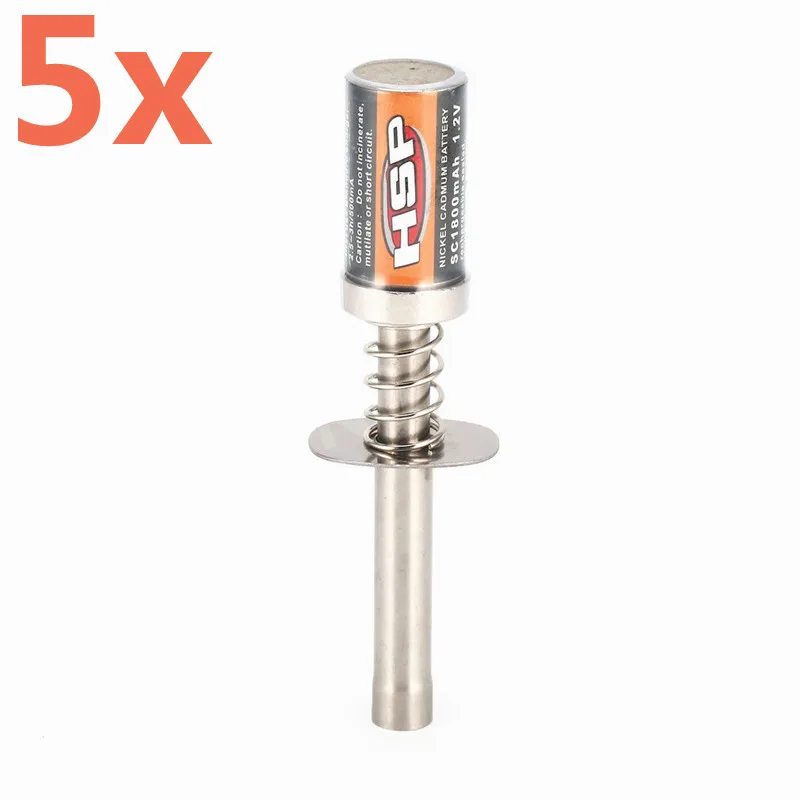 5Pcs HSP RC 80101 1800mAh EU Rechargeable Glow Plug Igniter Ignition RC R/C Nitro Buggy truck Car Nitro Power Tools Engine Parts