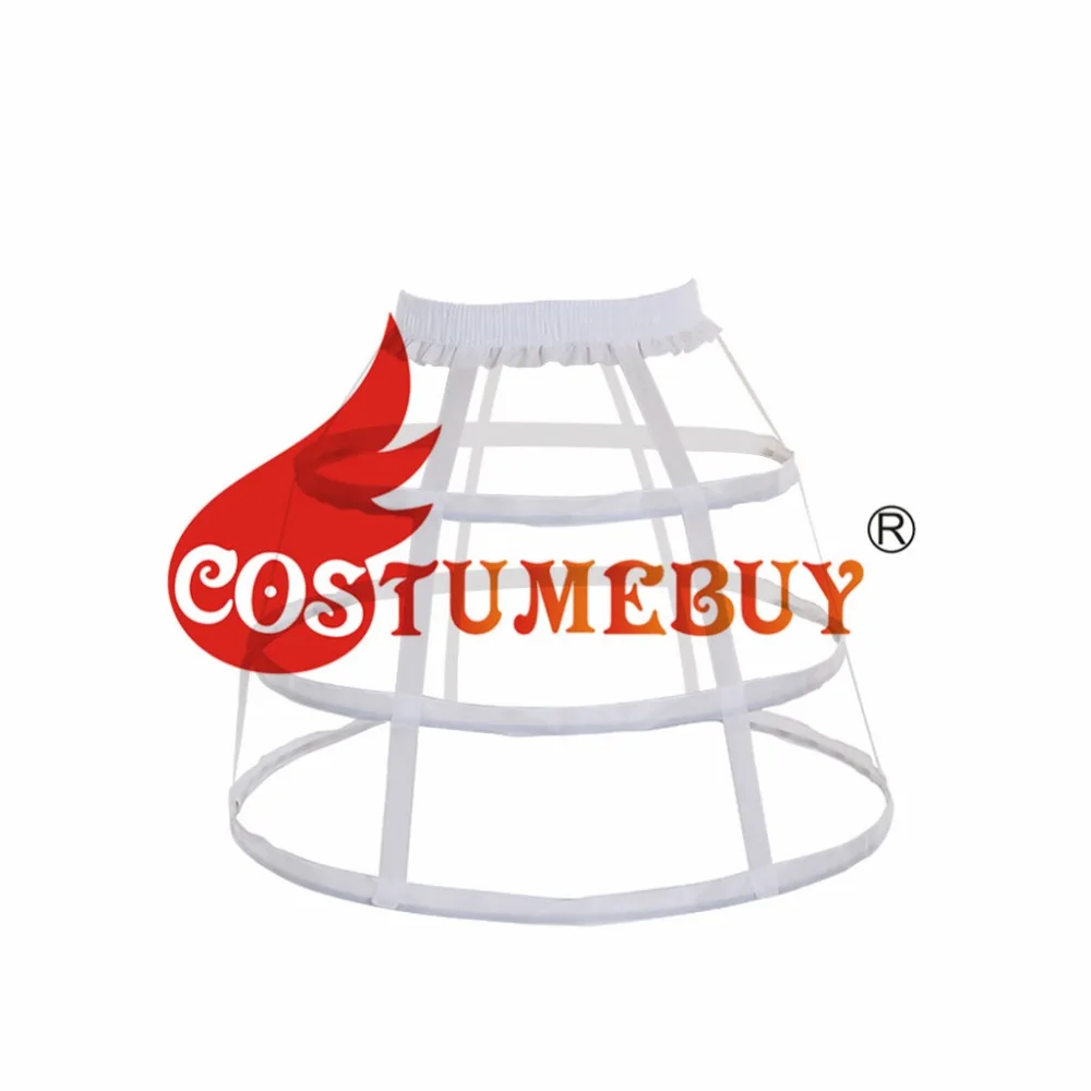 CostumeBuy Cô Gái Lolita 45Cm Dài Eo Điều Chỉnh Vòng Boned Petticoat Đầm Ngắn Quần Lót Petticoat LỒNG CHIM Quần Lót L920