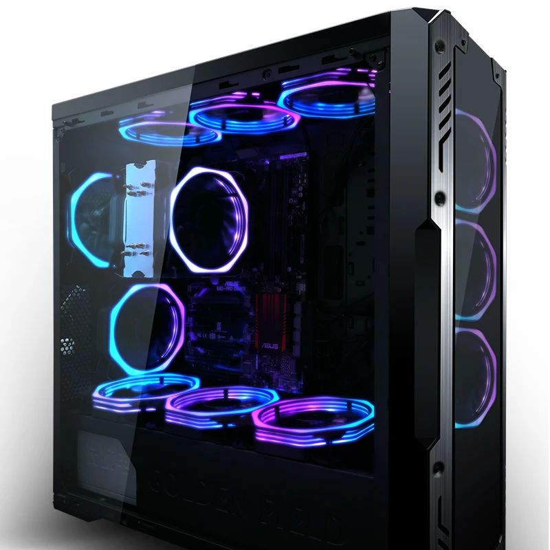Pwm Cpu Rgb Fan 120 Mm Fan Computer Pc Case Fan Rgb Passen Led Fan Speed 120 Mm Stille Afstandsbediening computer Cooler Cooling Rgb Case Fans