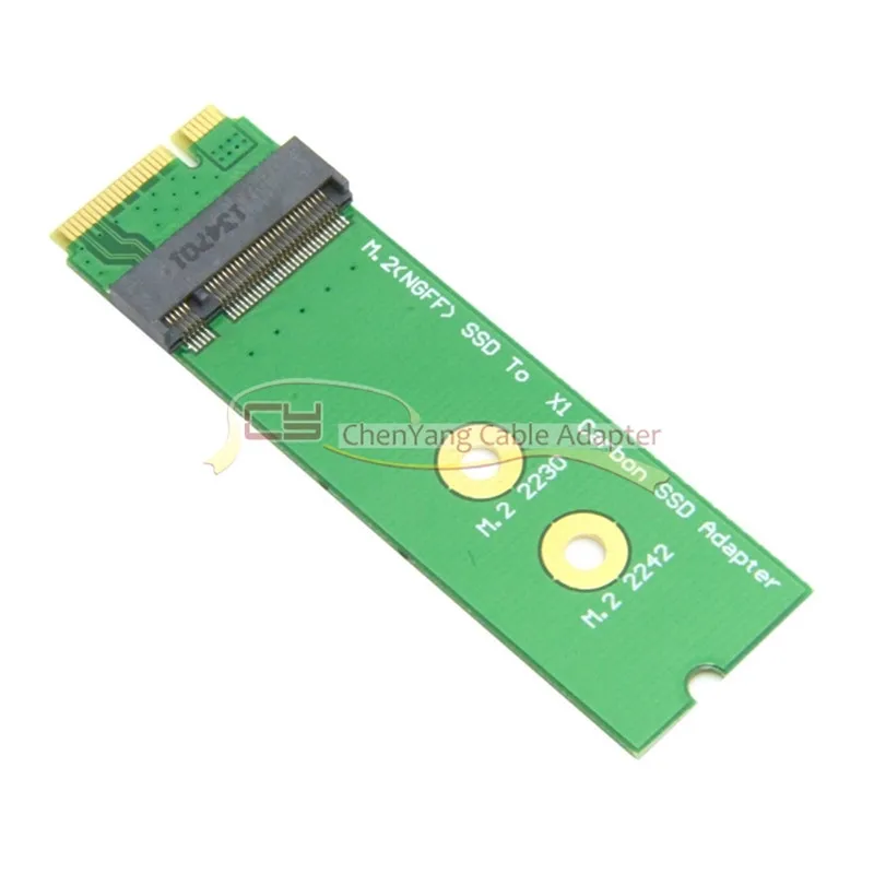 Добавьте карты PCBA Mini PCI-E 2 Lane M.2 NGFF 30 мм 42 мм SSD для Lenovo X1 Carbon Ultrabook SSD