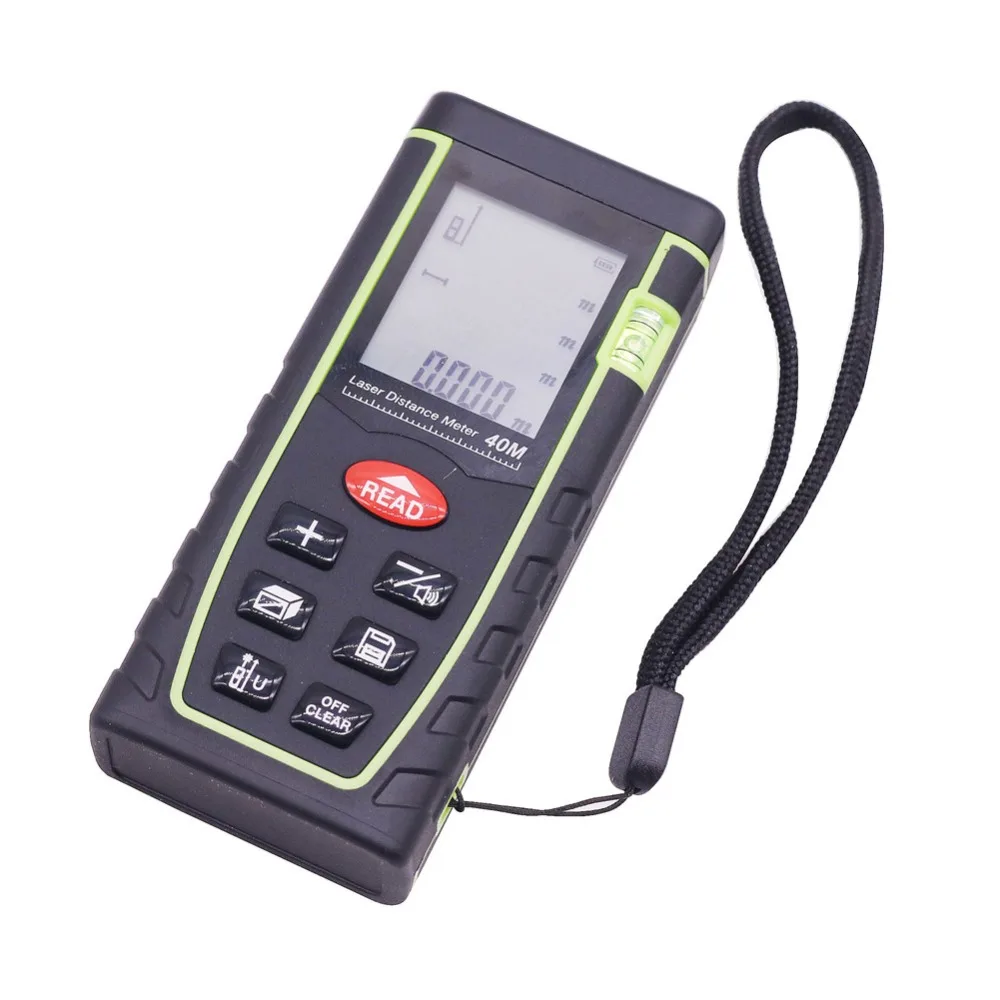 10 sets Laser Distance Meter 40M Rangefinder Trena Laser tape Range Finder Build Measure Device Ruler Test Tool