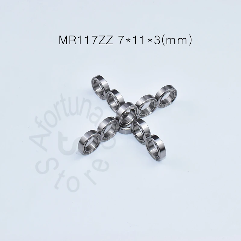 MR117ZZ 7*11*3(mm) 10PCS Metal Sealed Miniature chrome Steel Bearings