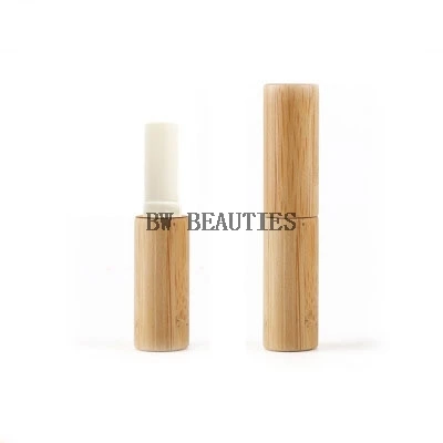 

200Pcs/Lot 4g bamboo empty lip gross container lipstick tube DIY container,5ml lip balm tubes bamboo lipstick tube