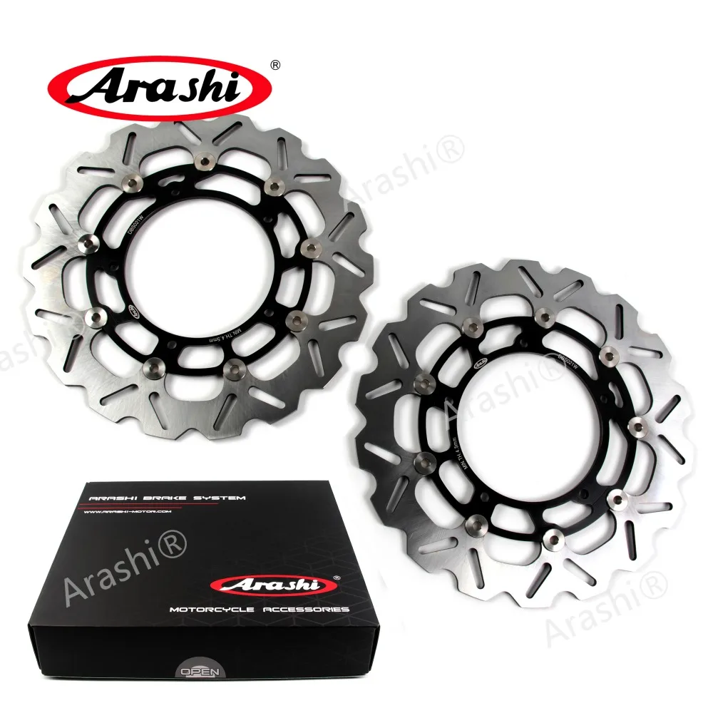 Arashi 1 Pair CNC Front Brake Disc Floating Rotors For YAMAHA XTZ SUPER TENERE 2010-2021 2015 2016 2017 2018 2019 2020 2021