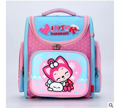 

Russian School Bag for girls kid's School Backpack for girls orthopedic backpack for primary school folded Bag Student Mochila