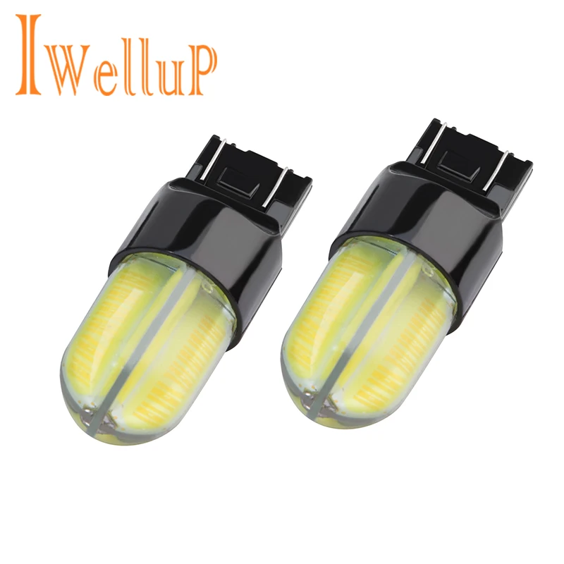 2 pcs new Car led T20 7443 W21/5W auto brake car light fog lamp reverse light Brake Parking Reverse Lamp bulb car daytime runn