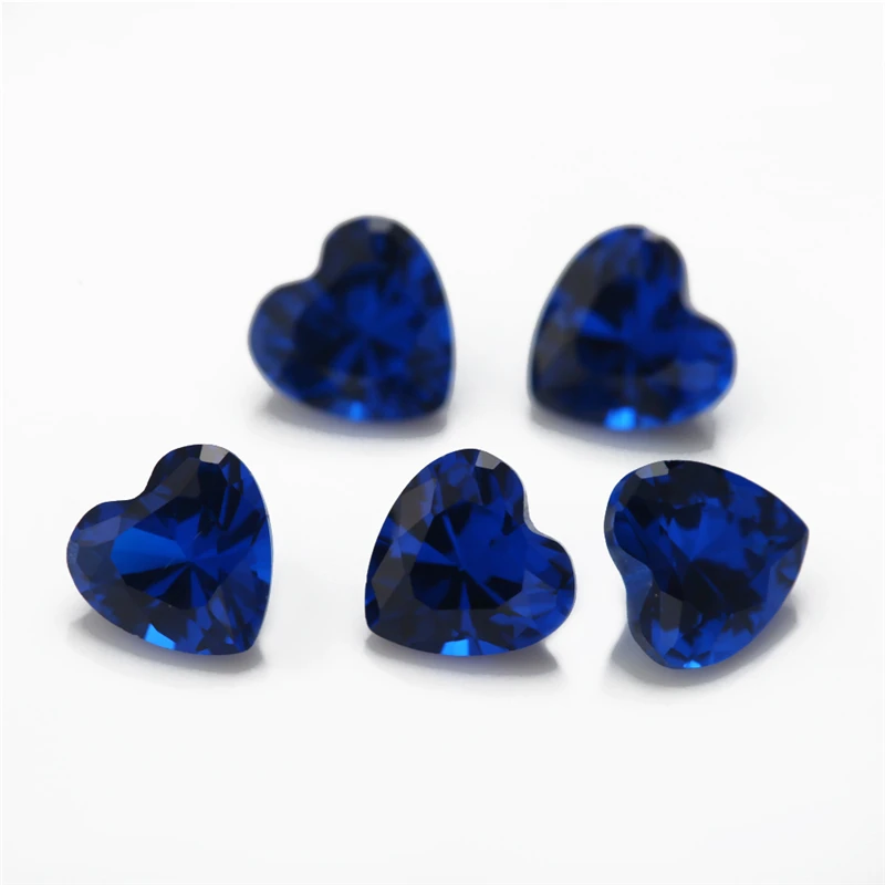 Synthetische Spinellsteine im Blauherz-Schliff, 3x3mm bis 10x10mm, lose Edelsteine 106 # 109 # 112 # 113 # 114 # 120 # Farbe für Schmuckherstellung – Detail 3