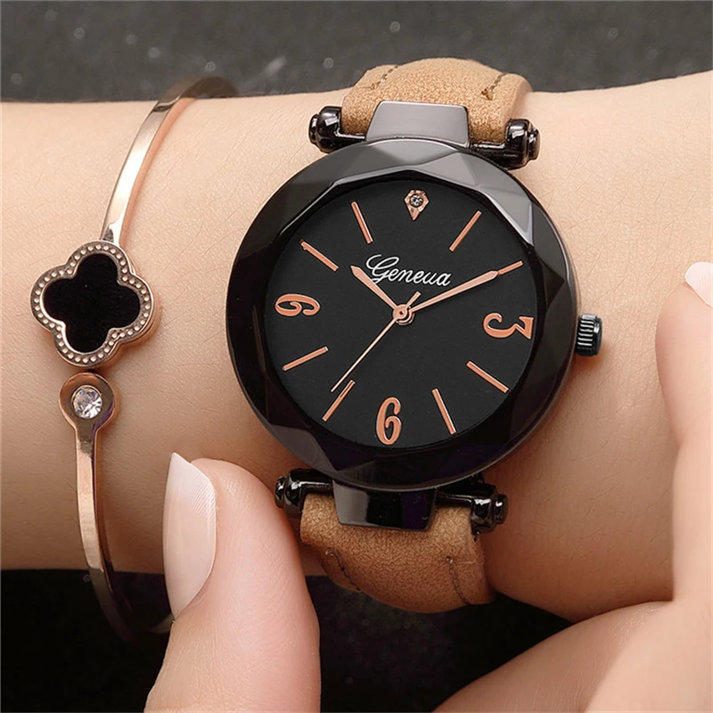 Top Brand Luxury Watches for Women Fashion Stainless Steel Watch Geneva Casual Dress Ladies Wrist Watch Clock Reloj Mujer 2023