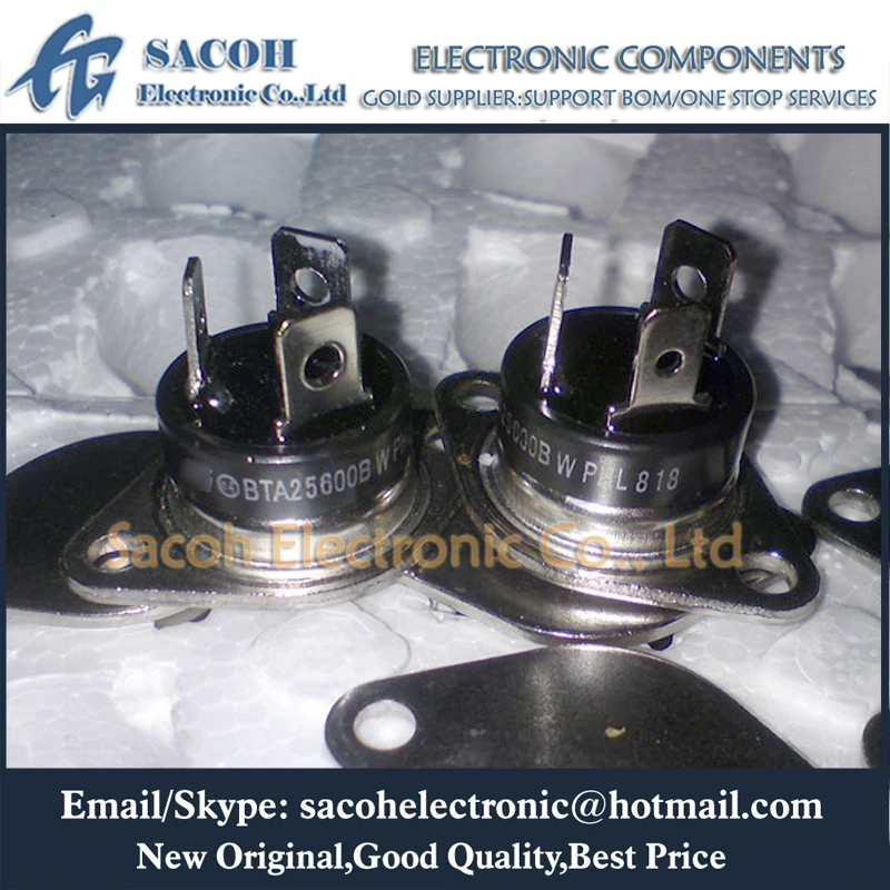 

New Original 5Pcs/Lot BTA25-600BW BTA25-600BRG BTA25-600B BTA25-600 OR BTA25-800BW BTA25-800B RD91 25A 600V Power Triacs