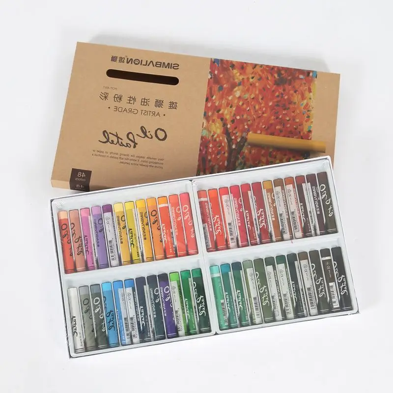 Simbalion  Art Painting 60 color Heavy Oil Pastel Oil Painting Stick Fine Art Painting Crayon