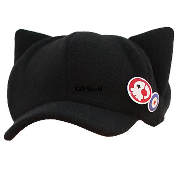 EVA Shikinami Asuka Rangure Cat Ear Polar Fleece Hat Peak Baseball Cap Anime Cosplay Accessories