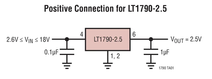 LT1790 LT1790ACS6-3 LT1790AIS6-3 LT1790BCS6-3 LT1790BIS6-3 - Micropower SOT-23 عائلة مرجعية منخفضة التسرب