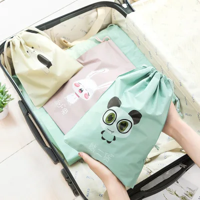 Waterproof  Bag Travel Portable Shoe Storage Bag Organize Tote Drawstring Bag