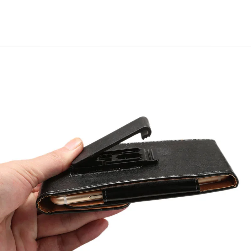 For Samsung S25 S24 S23 S22 S21 Belt Clip Holster Luxury Leather Phone Pouch Bag Case Galaxy S24Ultra S24FE Cover Hidden buckle