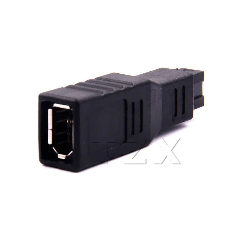 Newest Hot Model 1394 9 Pin Male to 6 Pin Female Connector Fire Wire 800 to 400 Adapter Converter 6P to 9P Cable Connecter