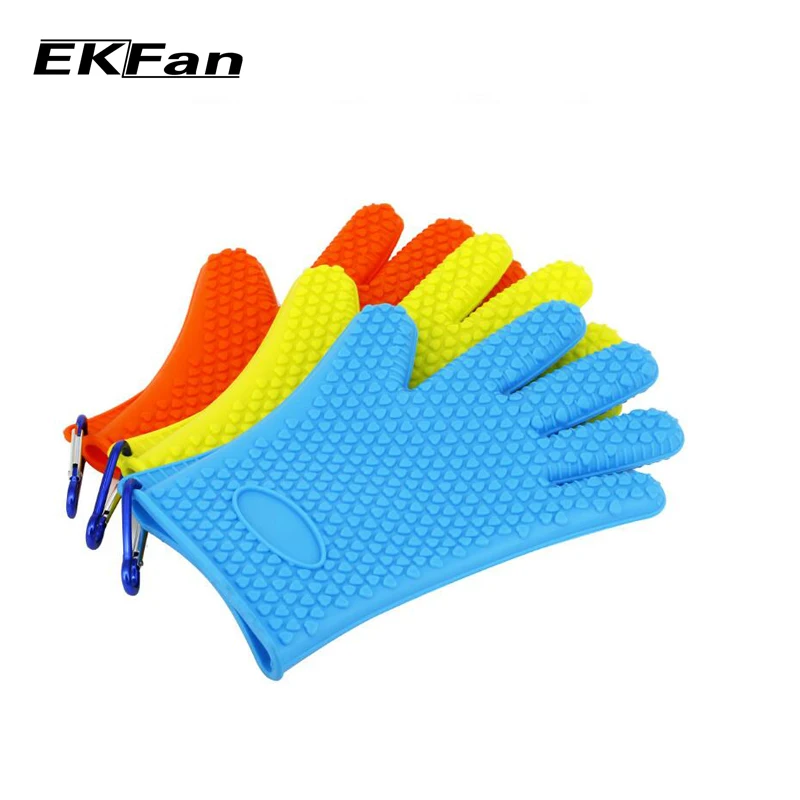 

EKFan Catch Fish Gloves Rubber Anti-cut Anti-slip Fishing Gloves Hand Protection Fishing Tackle Box Accessory