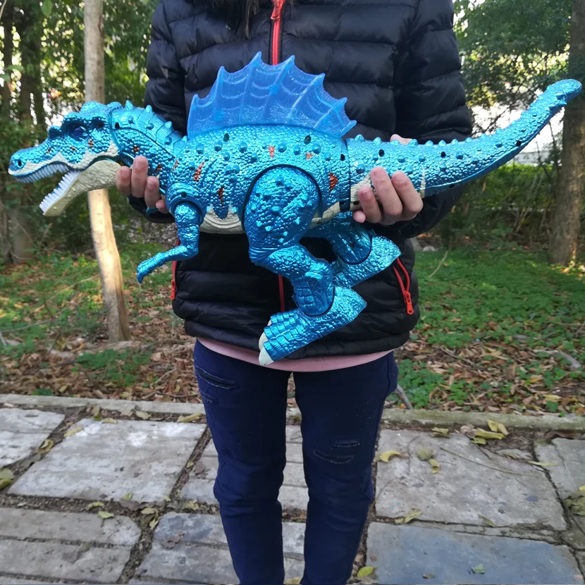 Juguete de dinosaurio eléctrico para niños, juguete de gran tamaño de 51CM, y caminar con sonido, modelo de dinosaurio de la vida salvaje, ideal