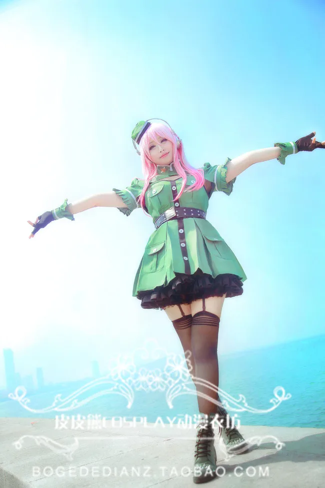 

На заказ аниме Nitro Super Sonic Super Sonico военная форма полицейская форма косплей костюм 11