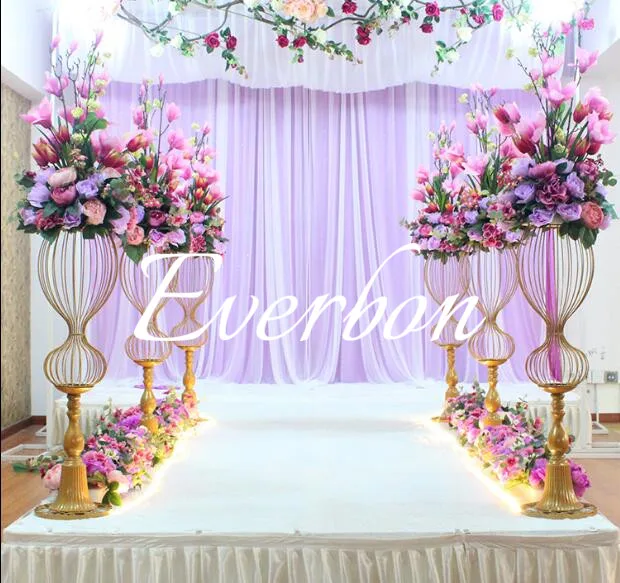 

2018 new Latest Used tall and large lead road pillar Wedding Table Centerpieces Decoration stand for Sale