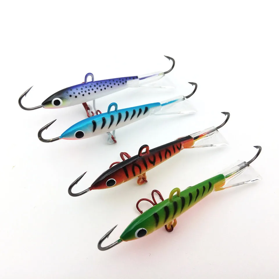 1PCS Winter Ice Fishing Lure Jigging Lead Fish Bait 18g 83mm Fishing Hook Ice Balancer Jigs ice jigging Winter Fishing Baits