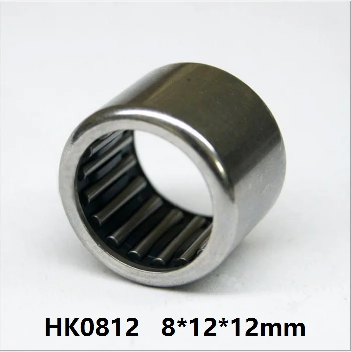 

100pcs/lot HK0812 HK081212 Drawn Cup Type Needle Roller Bearing 8x12x12 mm Miniature free shipping good quality