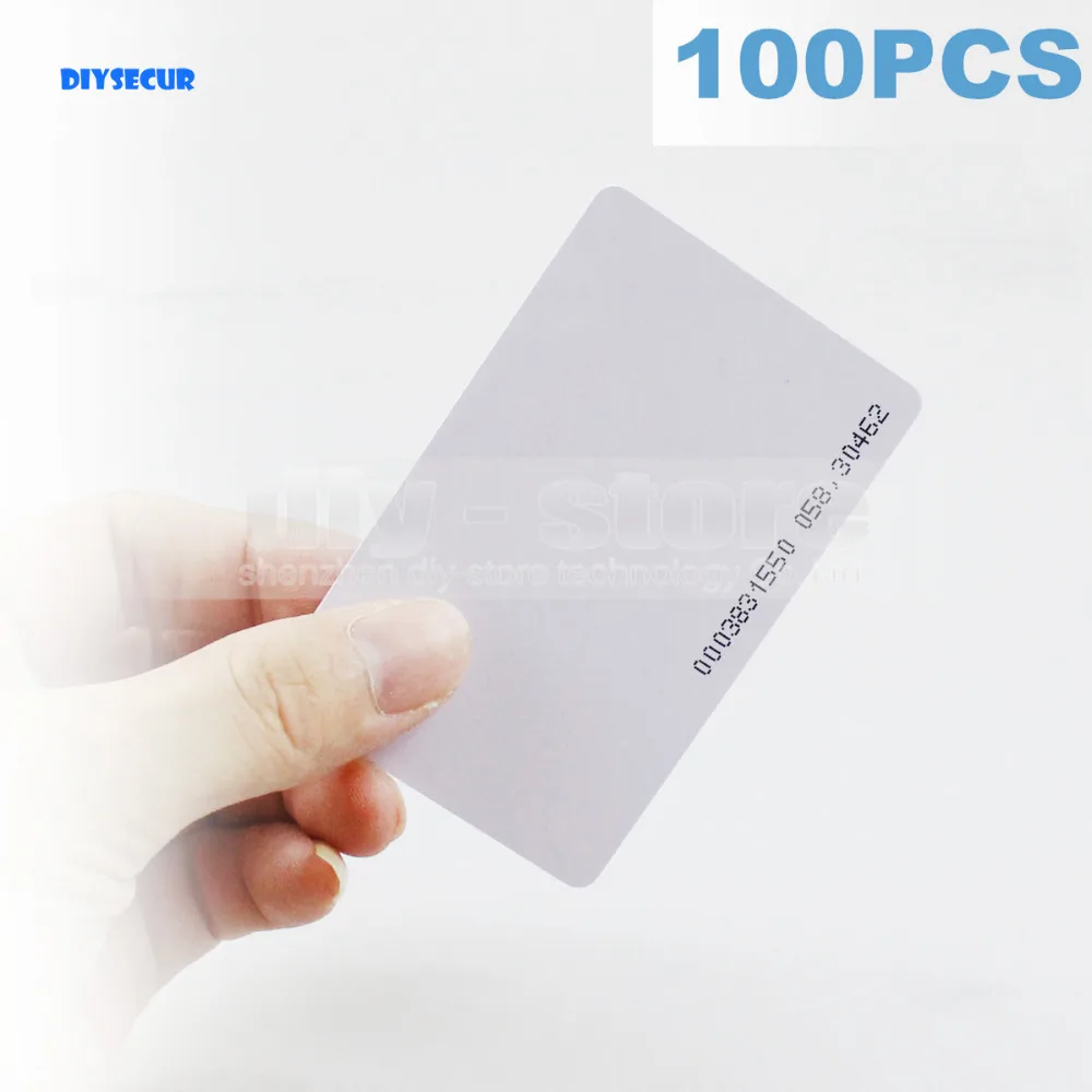 DIYSECUR 10PCS/50pcs/100PCS 125Khz RFID Proximity ID Cards for Access Control Time Clock Use