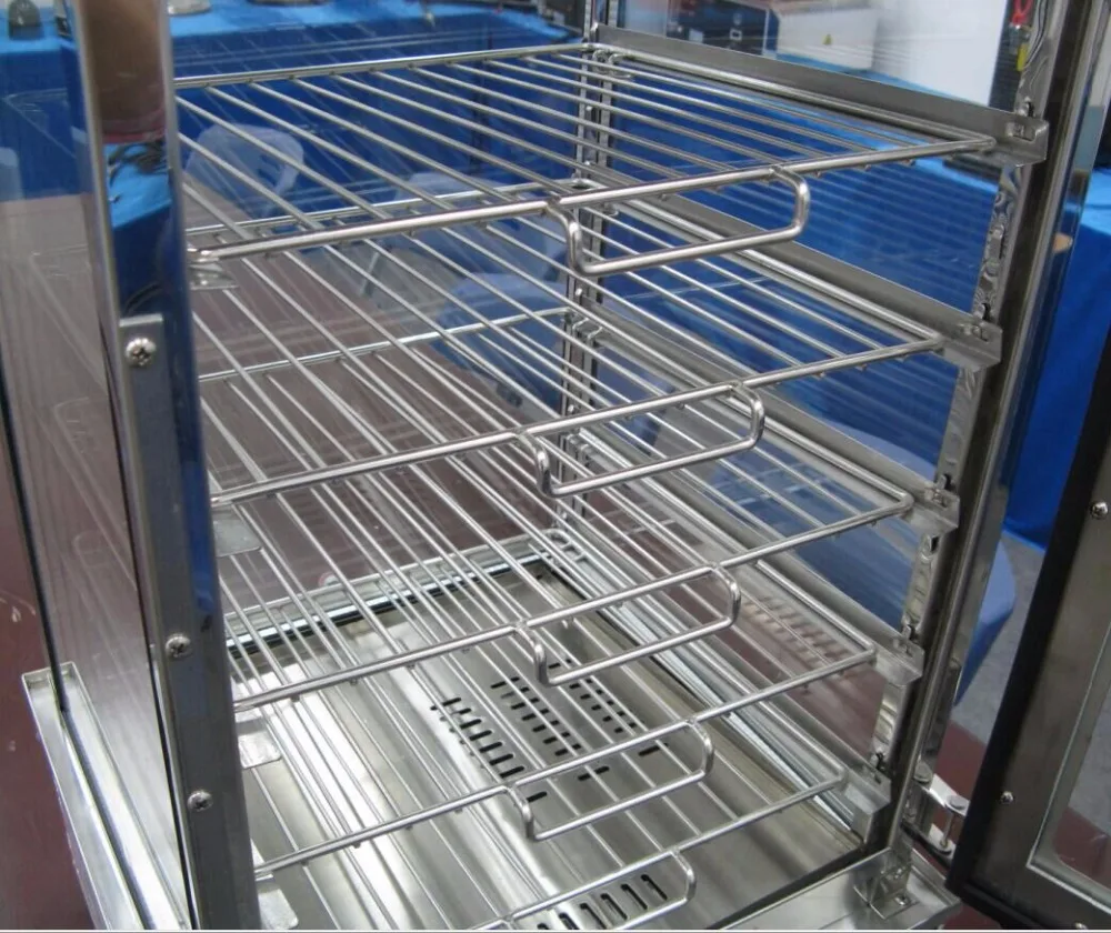 PKGM-500L الكهربائية كعكة باخرة الفولاذ المقاوم للصدأ التجاري حار معرضا 5 طبقات حار الفترينة الصينية كعكة أدفأ صانع