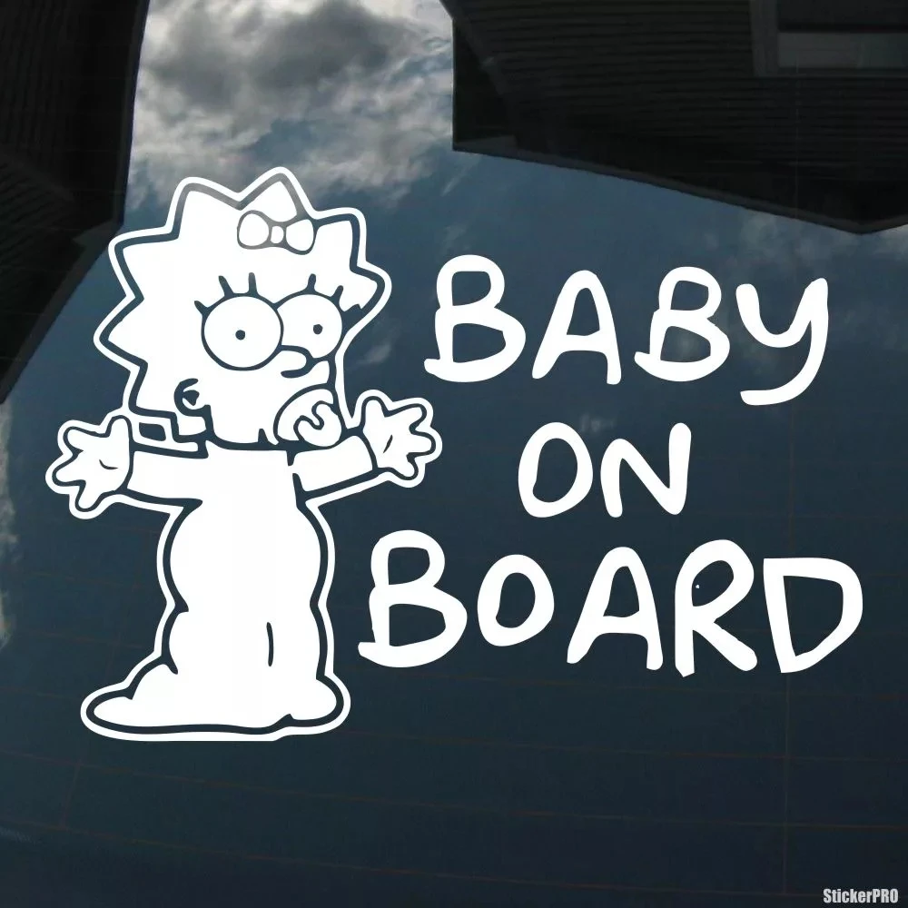 15*21cm Baby on Board funny car sticker vinyl decal car auto stickers for car bumper window