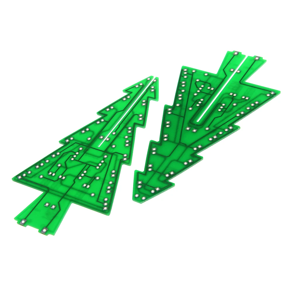 Three-Dimensional 3D Christmas Tree LED DIY Kit Red/Green/Yellow LED Flashing Electronic Entertainment Kit