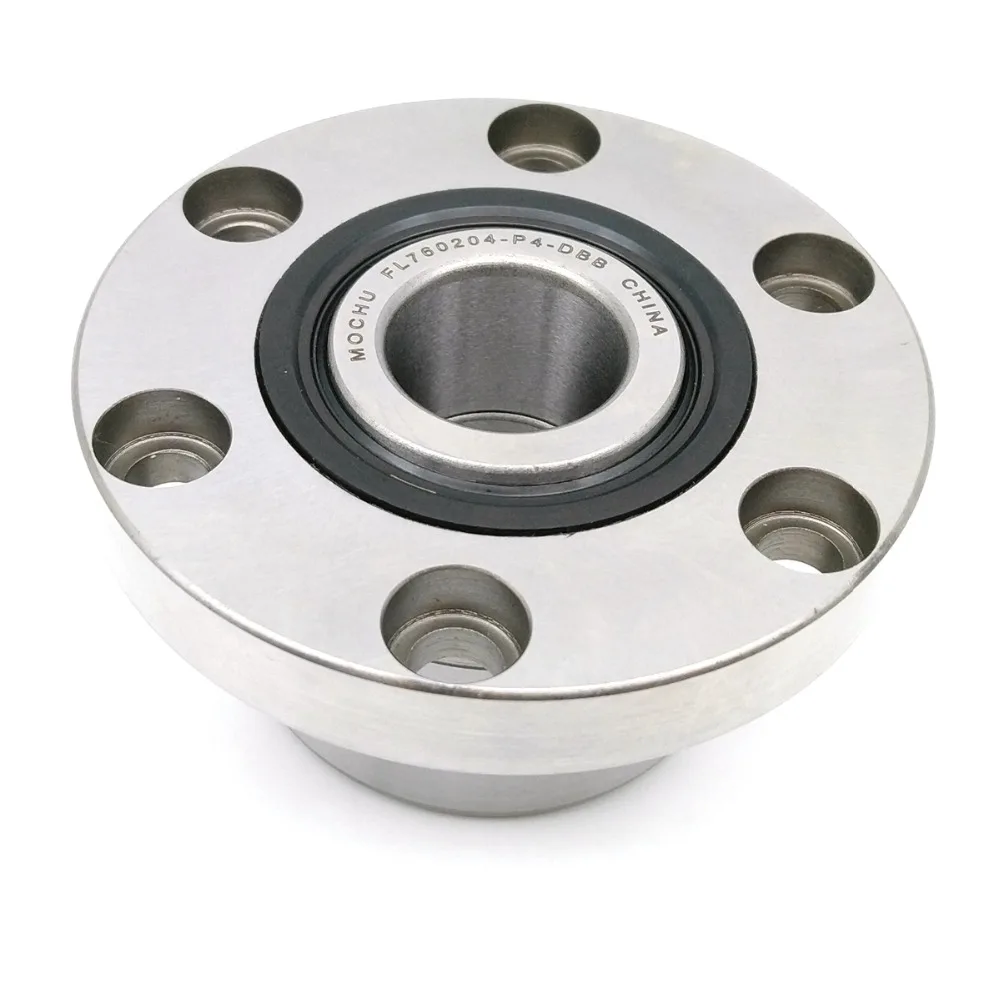 1pcs FL760204 P4 DBB X 760204 MOCHU Ball Screw Support Bearings Flange Bearing Unit CNC Machine Tool Spindle ABEC-7