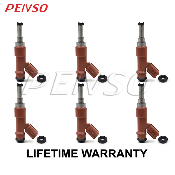 

PEIVSO 6pcs 23209-0P040 23250-0P040 Fuel Injector For TOYOTA Genera AVALON GSX30 3.5L 2GRFE 2005~2012