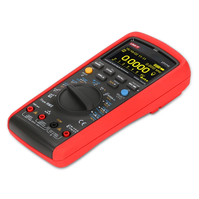Imagem -06 - Uni-t-industrial Multímetro Digital Ut171a Ut171b Ut171c True Rms ac dc Voltímetro Amperímetro Ohmmeter Capacitância Frequency Tester
