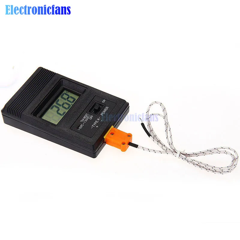 TM902C Digital LCD K Type Thermometer Temperature Single Input Pro Thermocouple Probe detector Sensor Reader Meter TM 902C