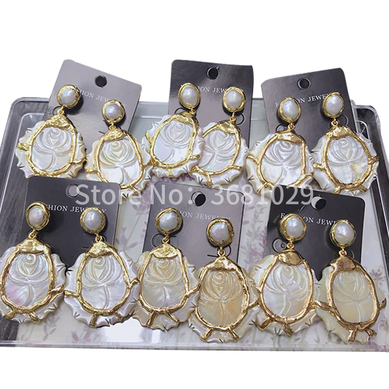 

2018 new fashion simple pearl jewelry earrings with personality matching elegant earrings