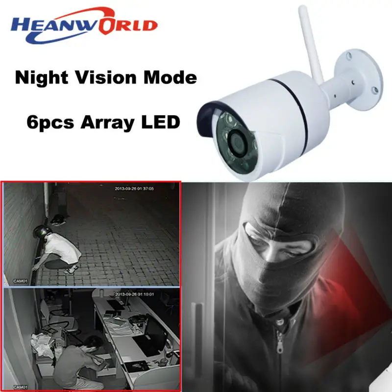 IP Camera Wi-Fi Wireless Outdoor 720P SD Card Waterproof IP66 Smart WiFi Camera Home CCTV Video Camera Motion Sensor Cameras