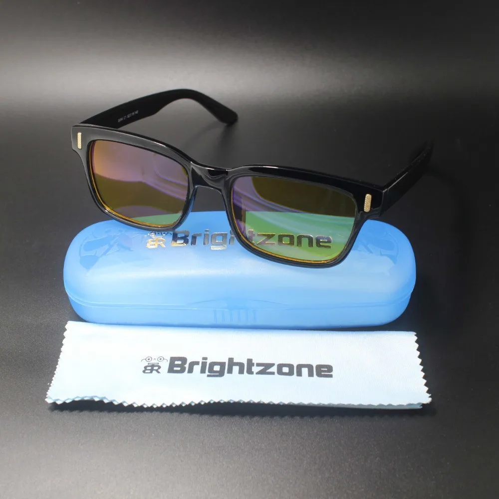 Bright Zone-filtro de luz azul antifatiga y bloqueo UV para hombre, protección contra la tensión ocular, gafas de ordenador con estilo de juego