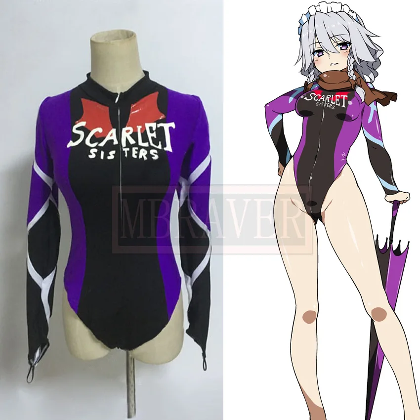 

TouHou Project Toho Project Izayoi Sakuya Sexy Racing Suits Cosplay Costume Custom made Free Shipping